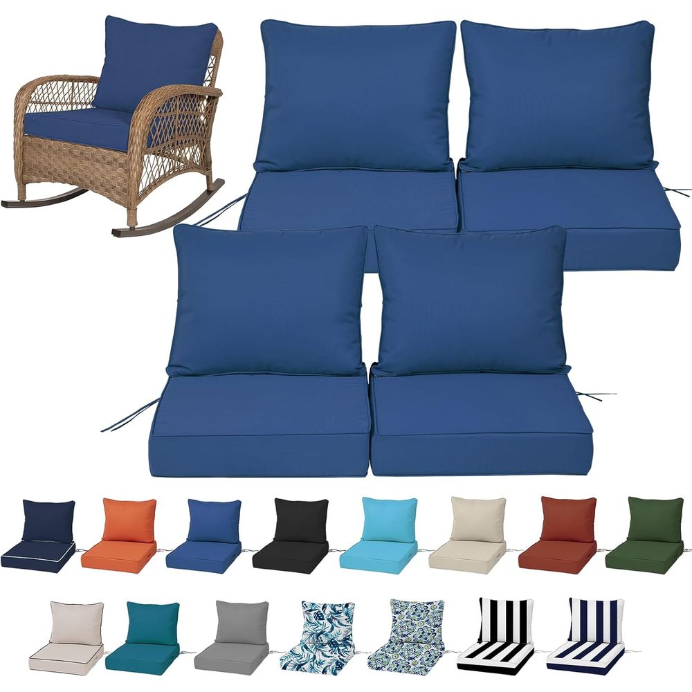 Outdoor Furniture Waterproof - Набор из 4-х глубоких уличных подушек
