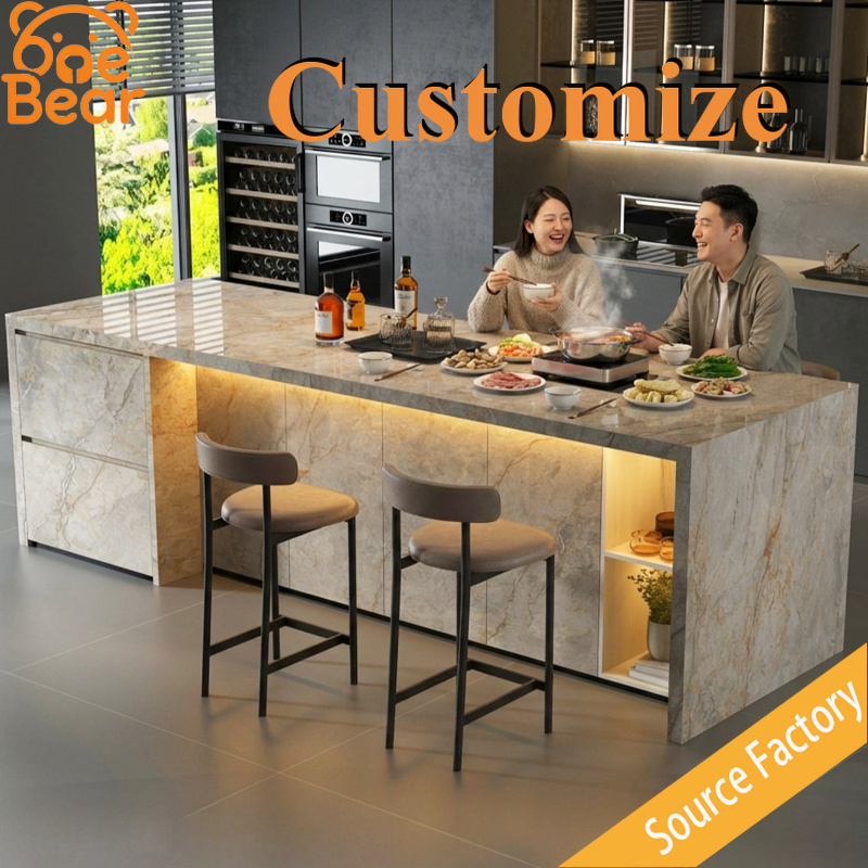 Outdoor Furniture Kitchener - Квадратная цельная мраморная столешница для кухонного
