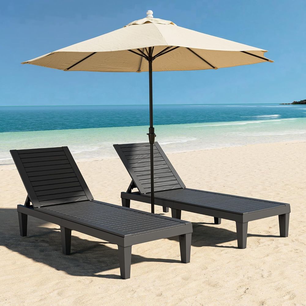 Outdoor Furniture Ofo - Комплект из 2 легких водонепроницаемых шезлонгов
