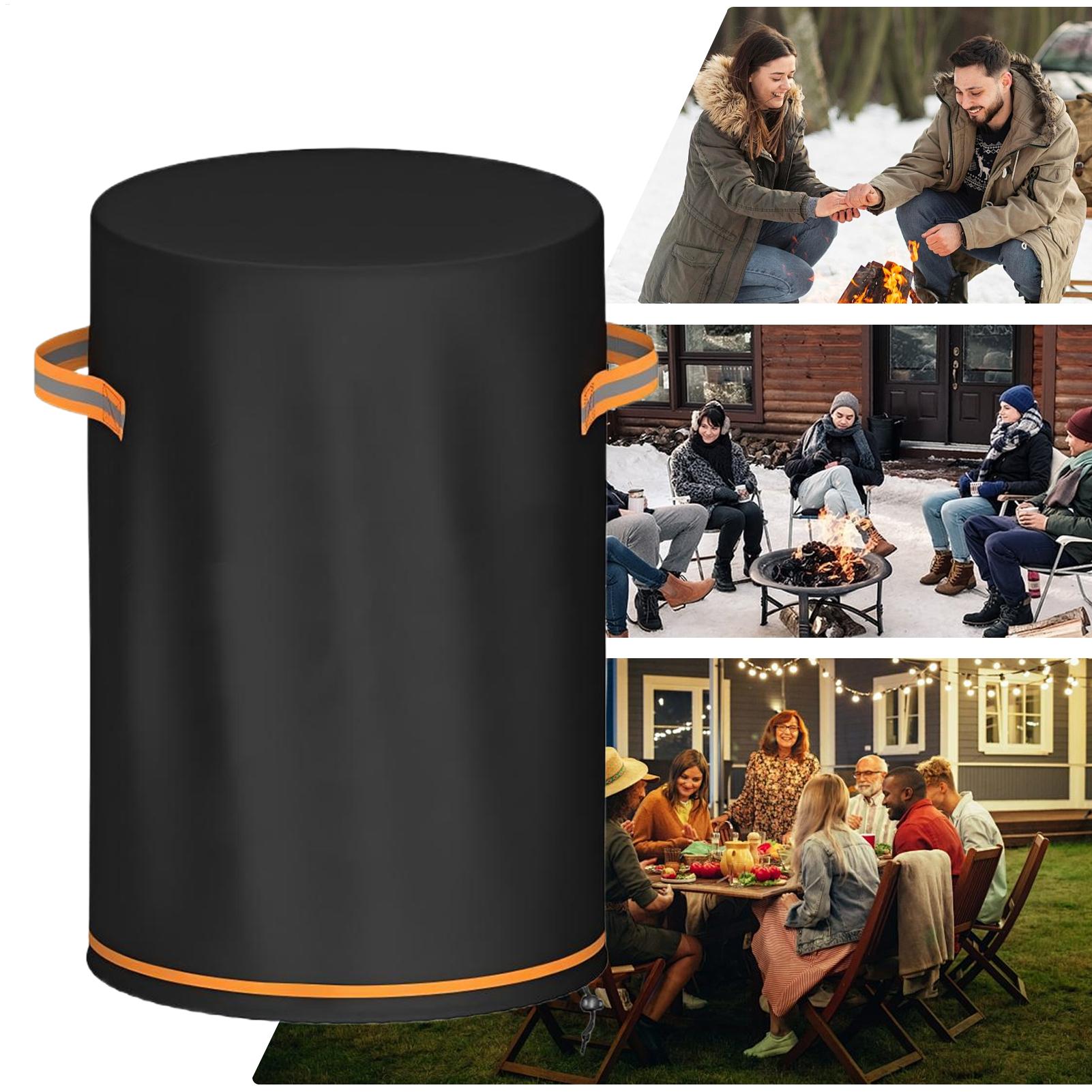 Outdoor Furniture Fire Pit - Чехол для колонны-очага, сверхпрочный, водонепроницаемый, для