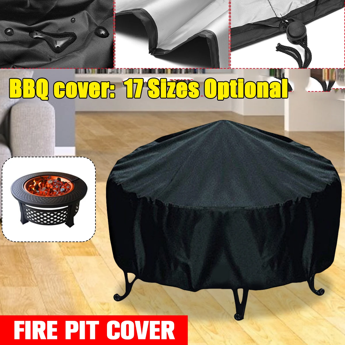 Outdoor Furniture Fire Pit - Водонепроницаемый чехол для костра для патио,