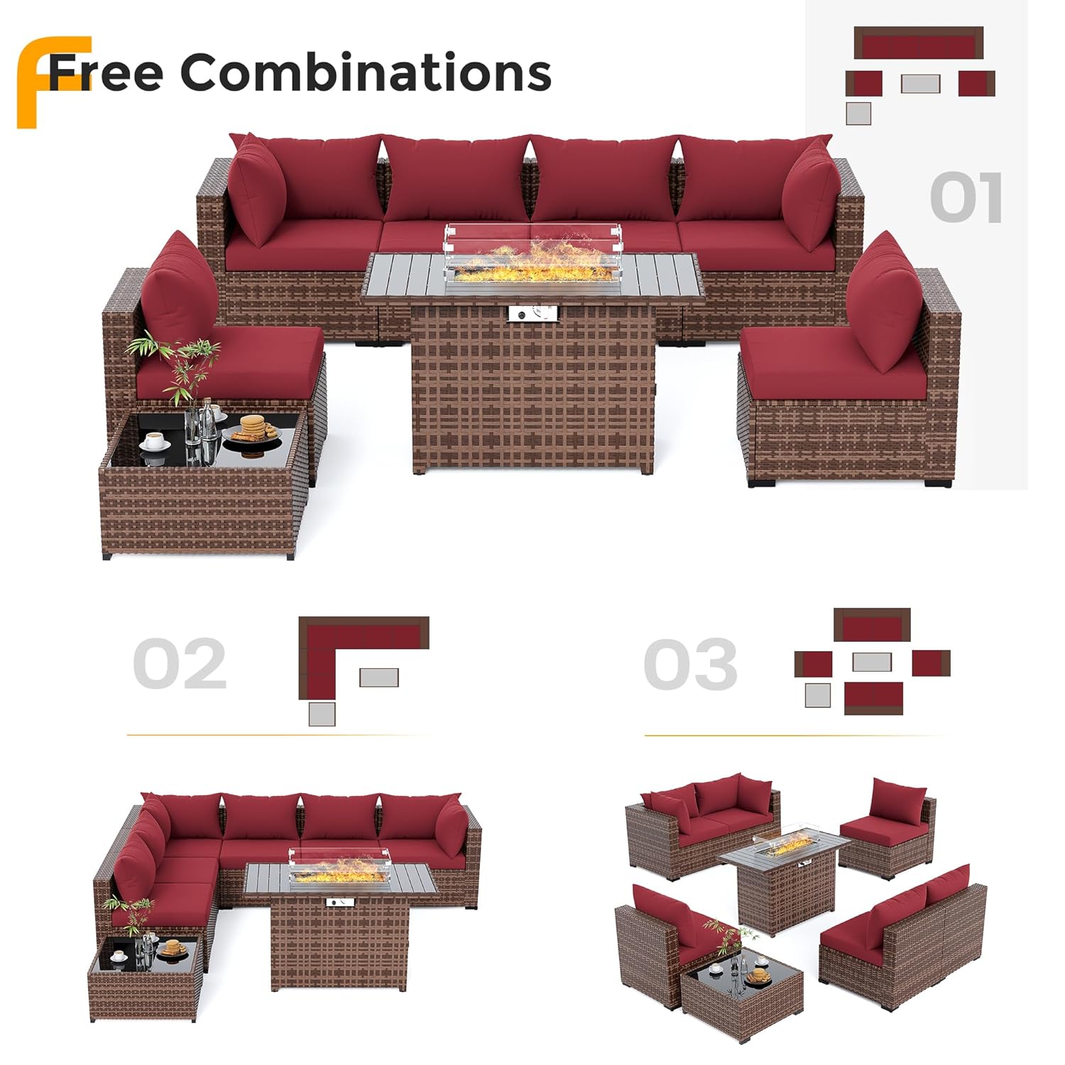 Комплект из 8 предметов: всепо – обзор и цена Outdoor Furniture Fire Pit