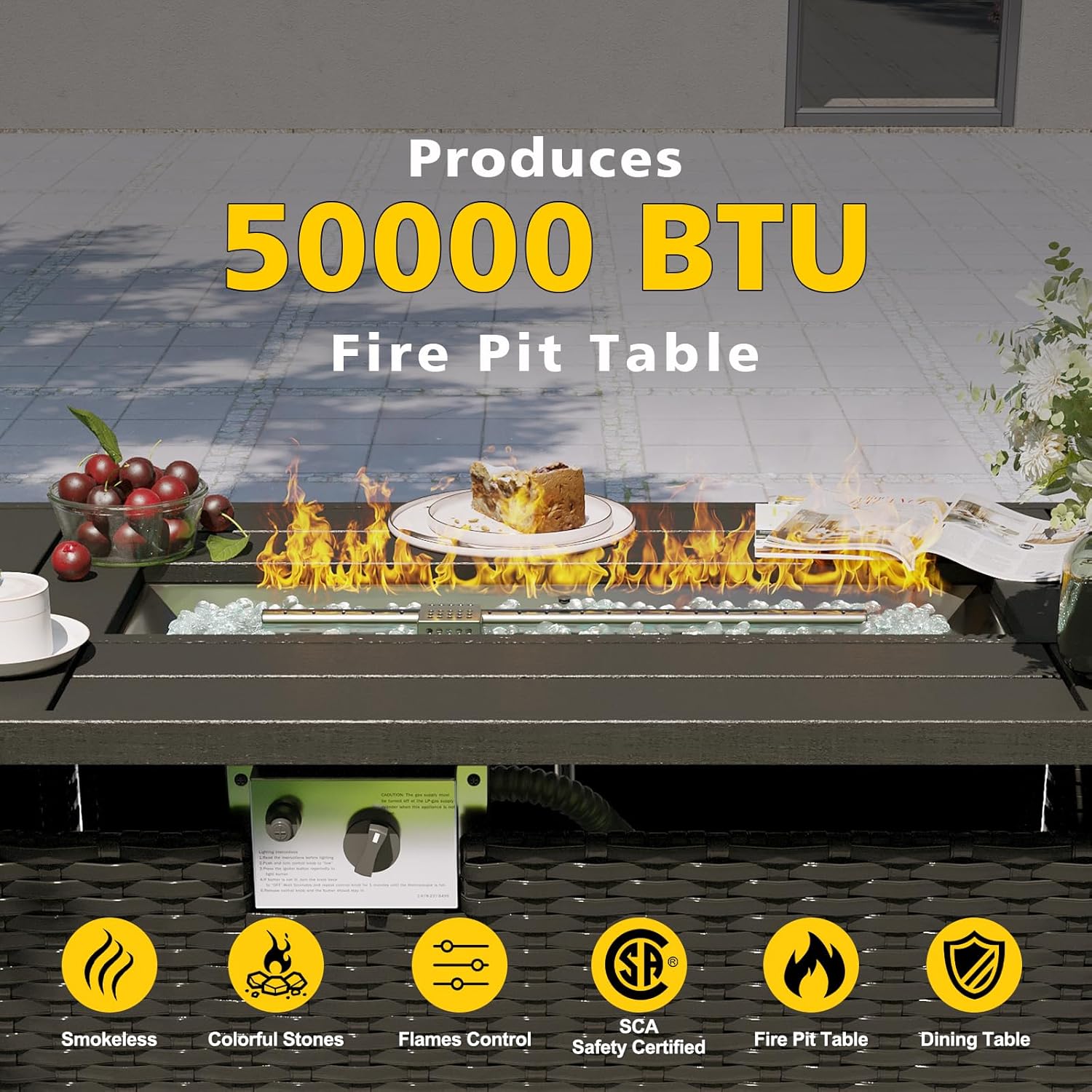 Комплект садовой мебели с пати – обзор и цена Outdoor Furniture Fire Pit