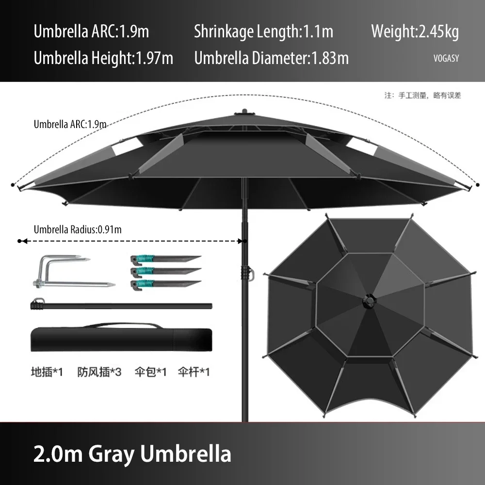 1 шт. Двухслойный складной бол – обзор и цена Parasol Umbrella Large