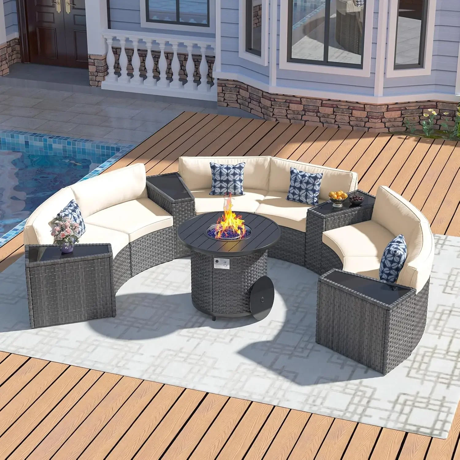 l Комплект мебели для патио с  – обзор и цена Outdoor Furniture Fire Pit