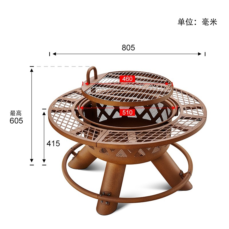 Современный уличный стальной м – обзор и цена Outdoor Furniture Fire Pit