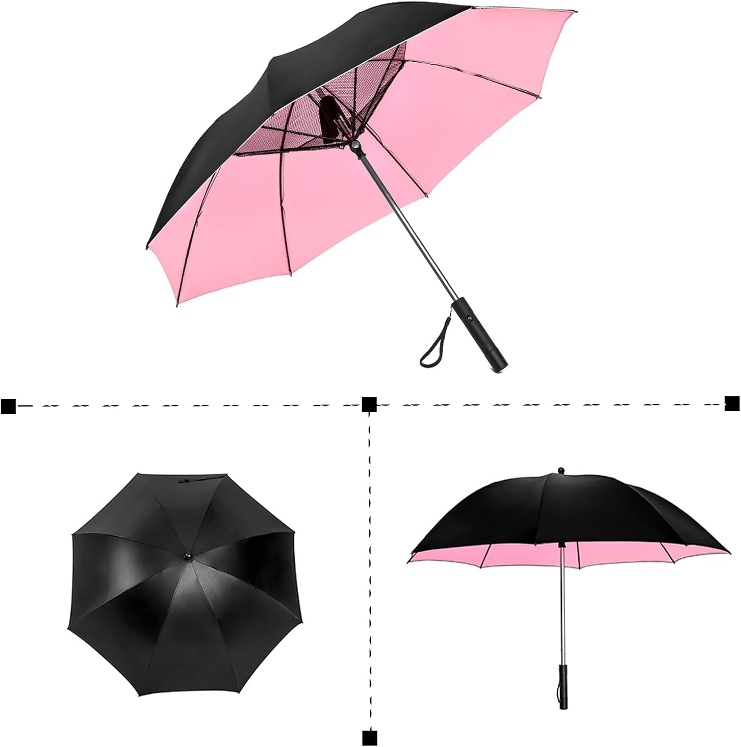 Зонт от солнца с встроенным ве – обзор и цена Parasol Umbrella Large
