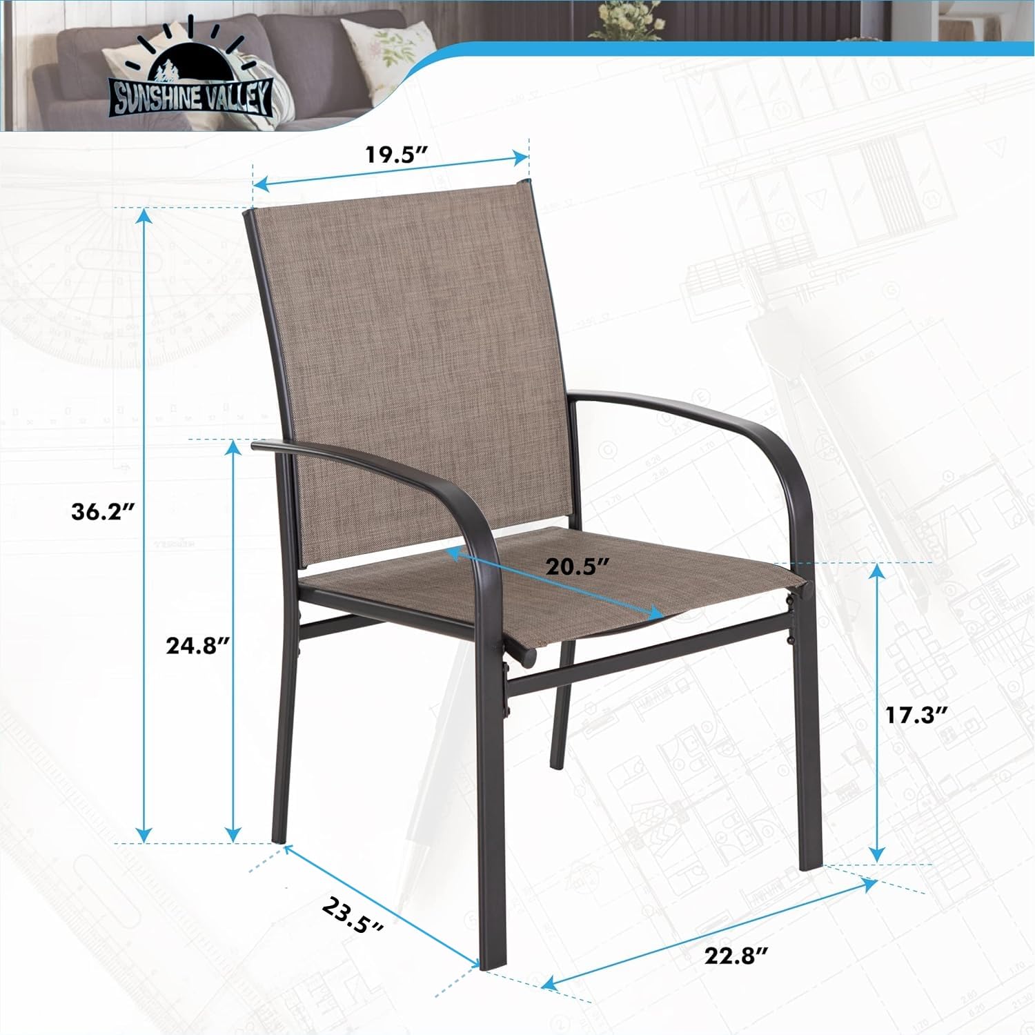 Комплект из 4 стульев для пати – обзор и цена Outdoor Furniture Ofo