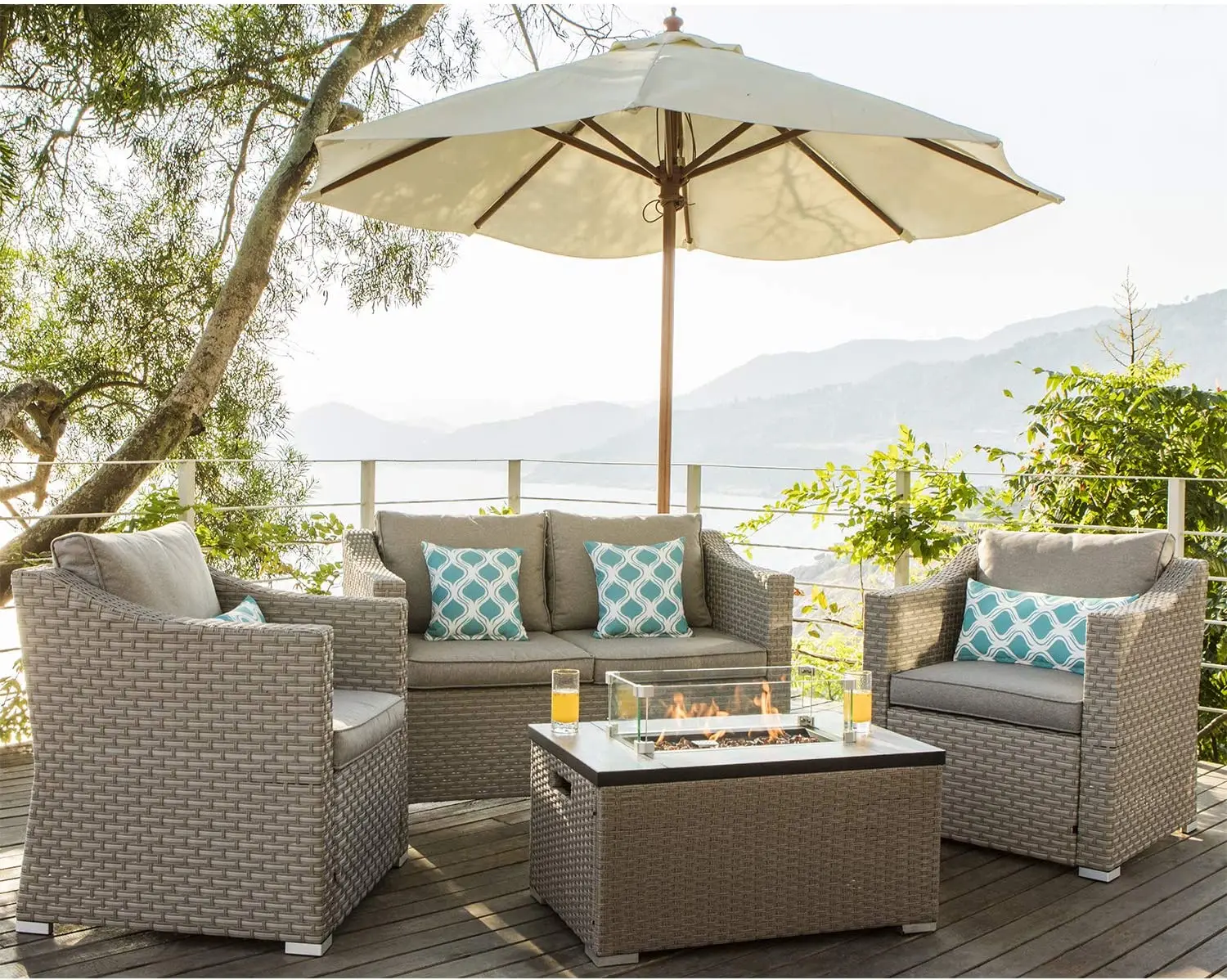 -Уличная мебель, 5-компонентны – обзор и цена Outdoor Furniture Fire Pit