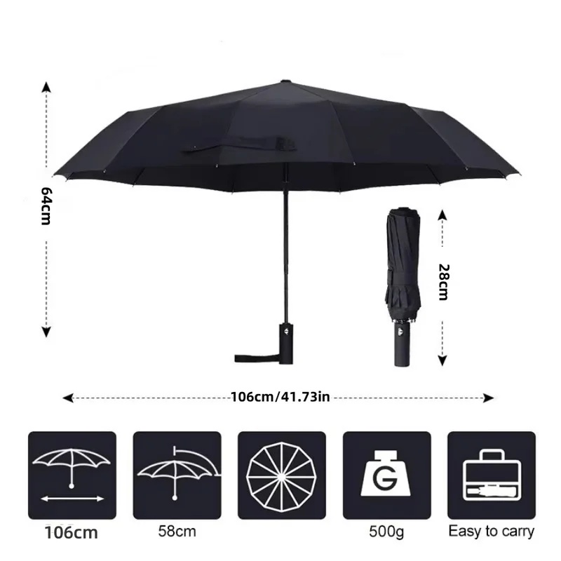 Автоматический складной зонт с – обзор и цена Parasol Umbrella Large