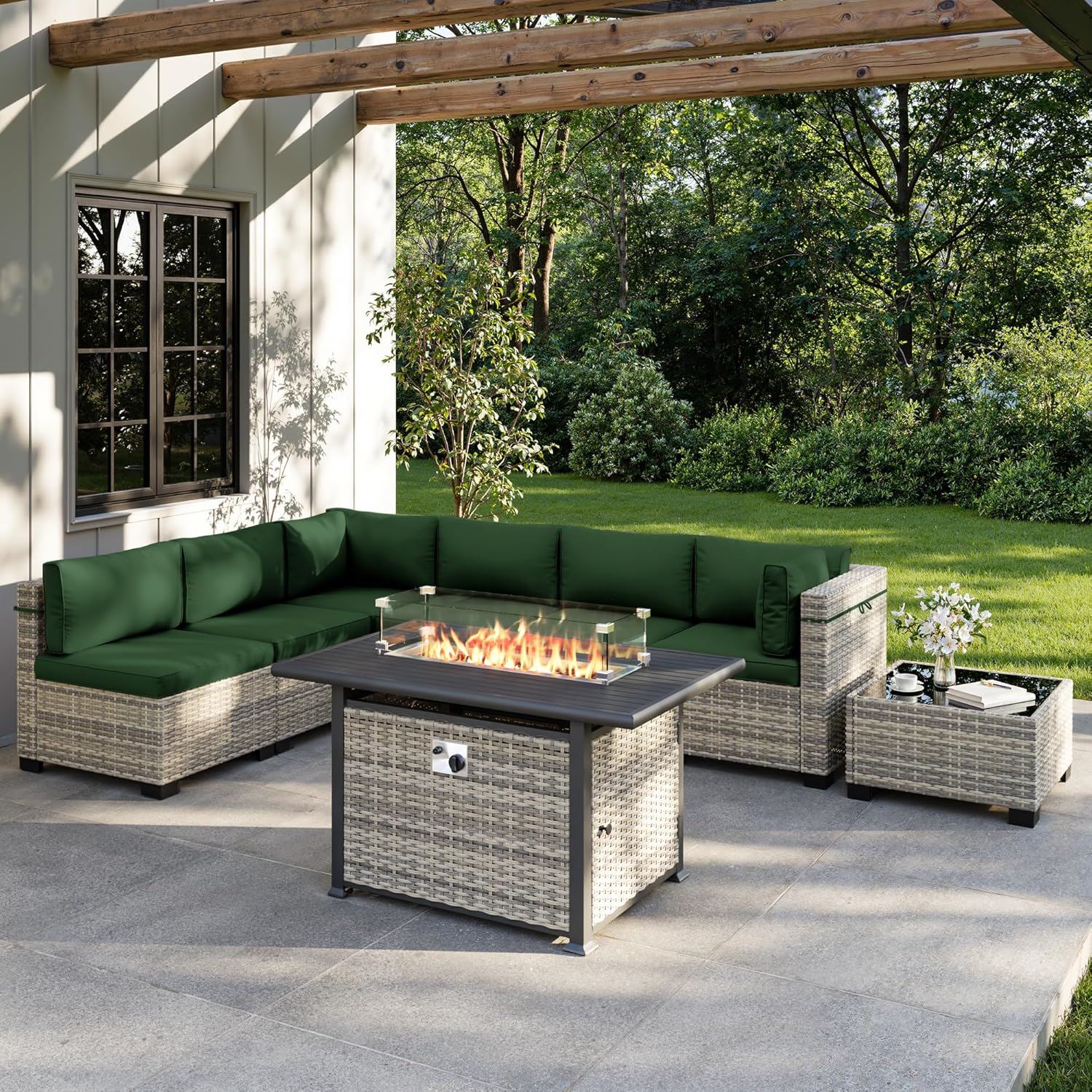 Комплект садовой мебели из 8 п – обзор и цена Outdoor Furniture Fire Pit