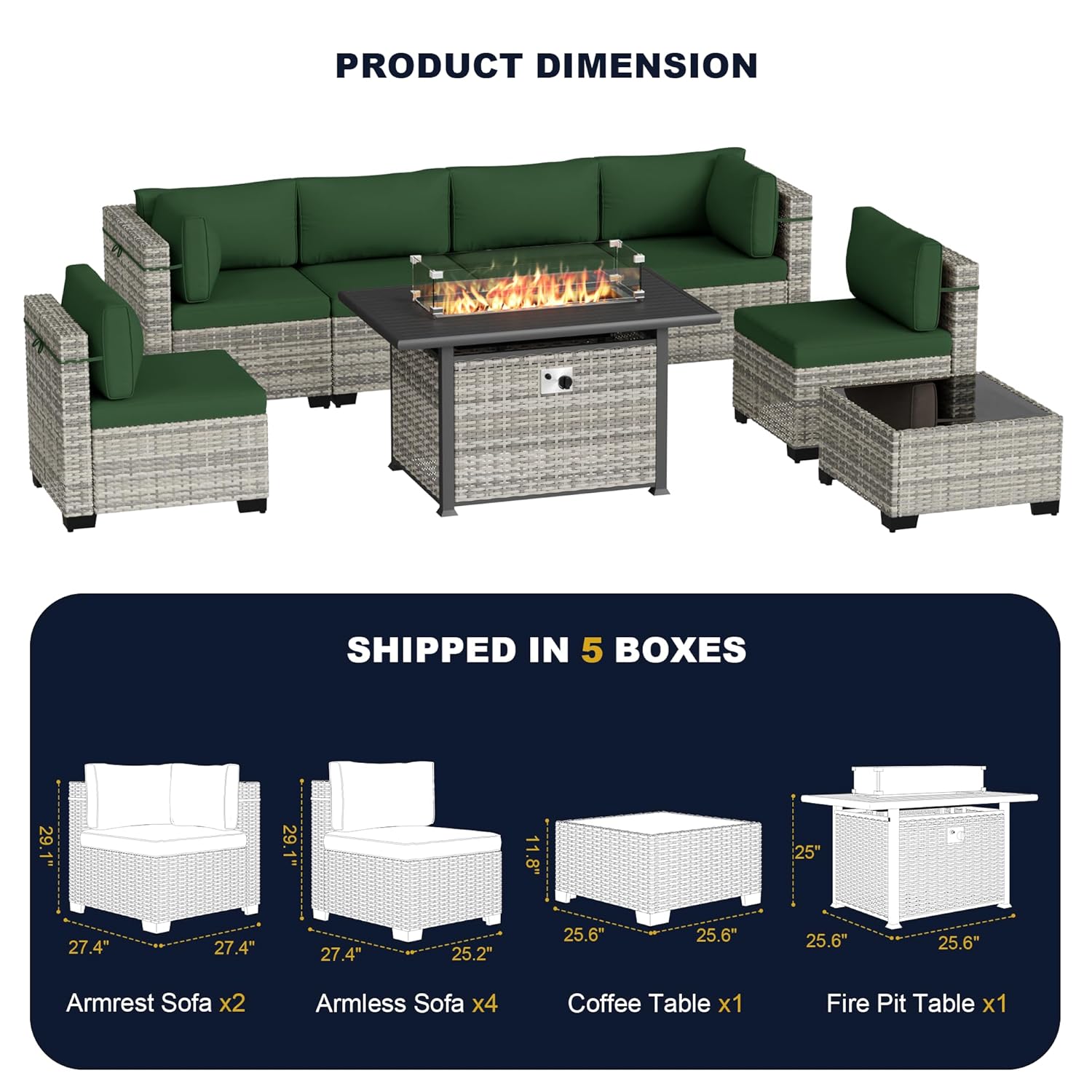 Комплект садовой мебели из 8 п – обзор и цена Outdoor Furniture Fire Pit