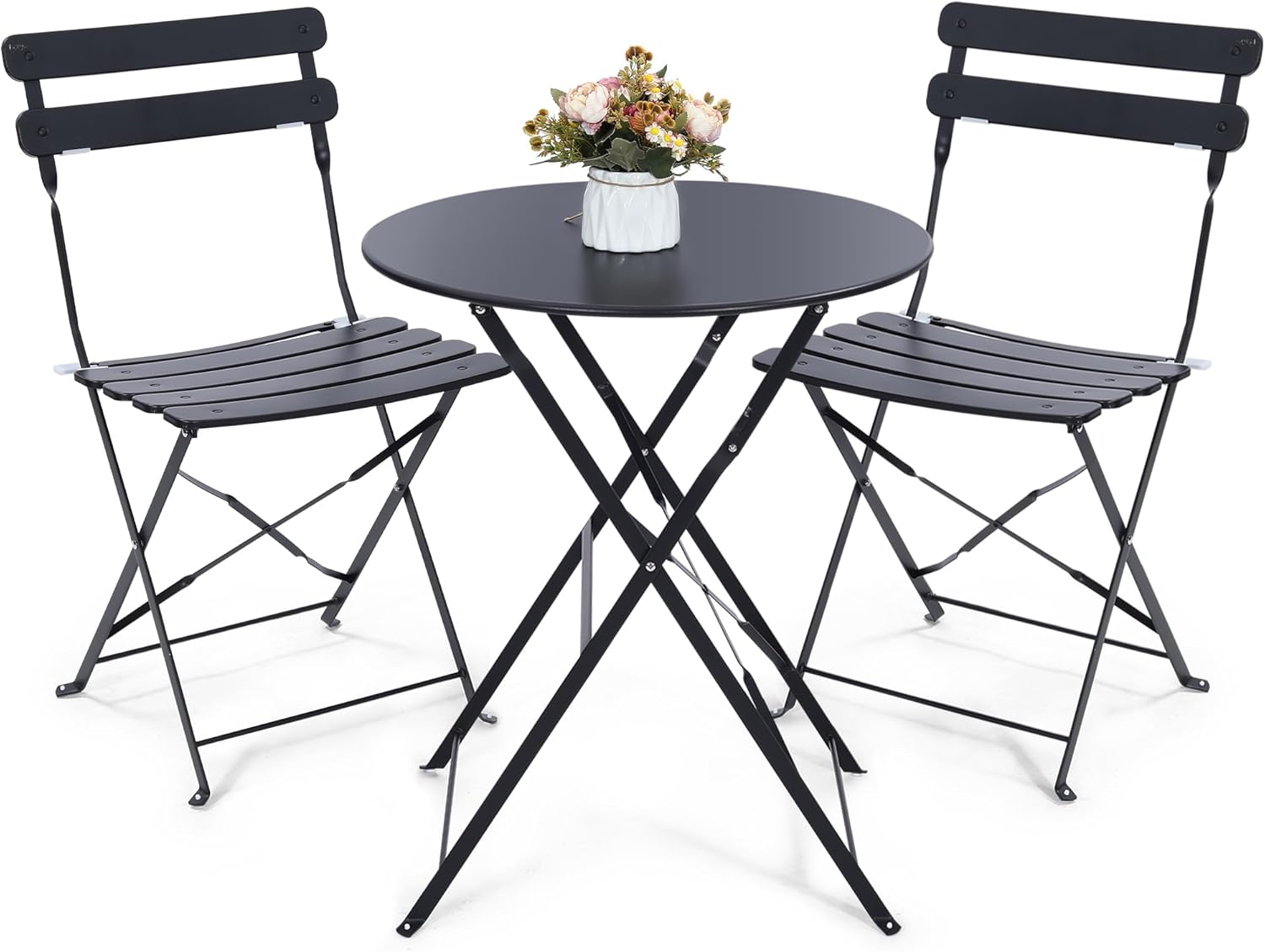 Компактный черный складной ком – обзор и цена Outdoor Furniture Table And Chairs